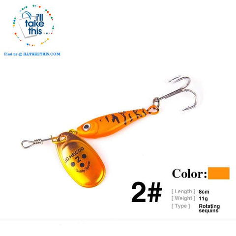 Image of Fishing Lures - JerkBaitPro™ Spinner, Classic Super bright colorful Spoon VIB-Sequin hard lures - I'LL TAKE THIS