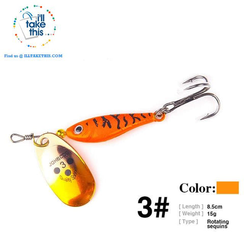 Image of Fishing Lures - JerkBaitPro™ Spinner, Classic Super bright colorful Spoon VIB-Sequin hard lures - I'LL TAKE THIS