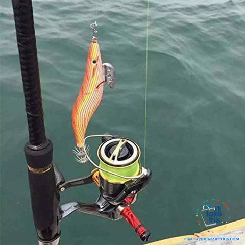 Image of TEN Pack of Multicolored Squid Jigs Fishing Lures, Ideal hardbait for any Anglers - I'LL TAKE THIS