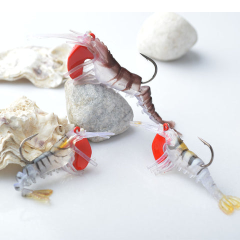 Image of Shrimp/Prawn Life-Like artificial Fishing Lures with 3 varied weight 7g/13g/19g - I'LL TAKE THIS
