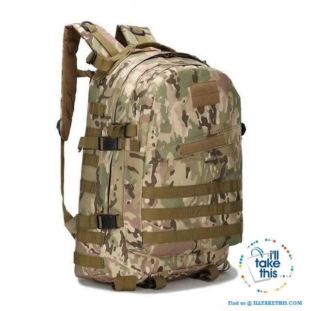 Tactical Camouflage Backpack HUGE 55L for Outdoor Sport, Climbing Mountaineering Backpack - I'LL TAKE THIS