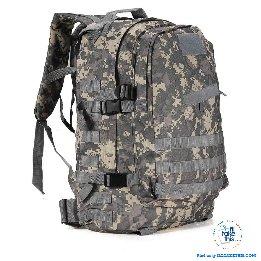 Tactical Camouflage Backpack HUGE 55L for Outdoor Sport, Climbing Mountaineering Backpack - I'LL TAKE THIS