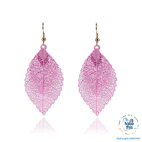 Image of Vintage Style Double Leaves Dangling Earrings with Six color options ๐ - I'LL TAKE THIS