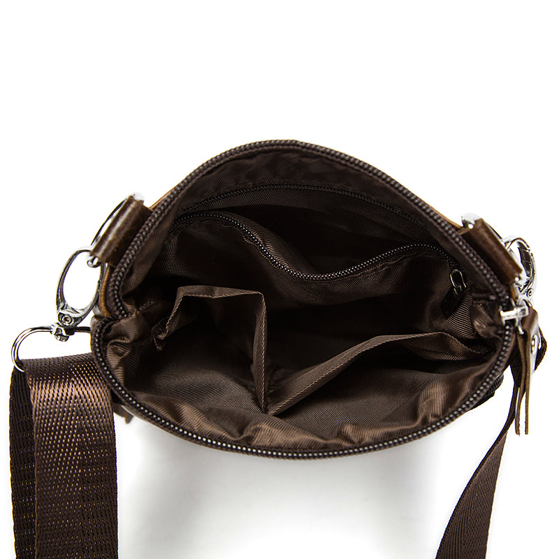 Man Bag in Genuine Leather - Small Messenger Bag with Shoulder Strap/Cross-body - 5 Colors - I'LL TAKE THIS