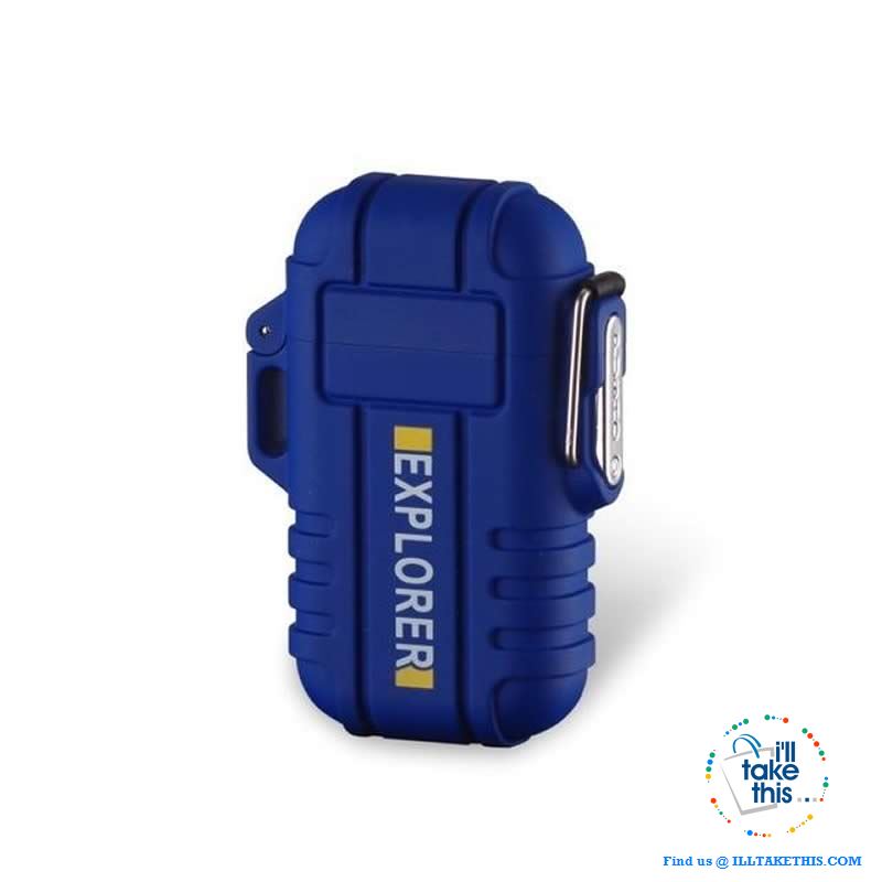 Waterproof USB Rechargeable Electronic Lighter with  Dual Arc ignition, ideal Fire Starter - I'LL TAKE THIS