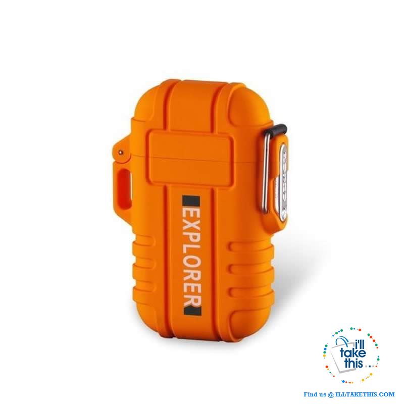 Waterproof USB Rechargeable Electronic Lighter with  Dual Arc ignition, ideal Fire Starter - I'LL TAKE THIS