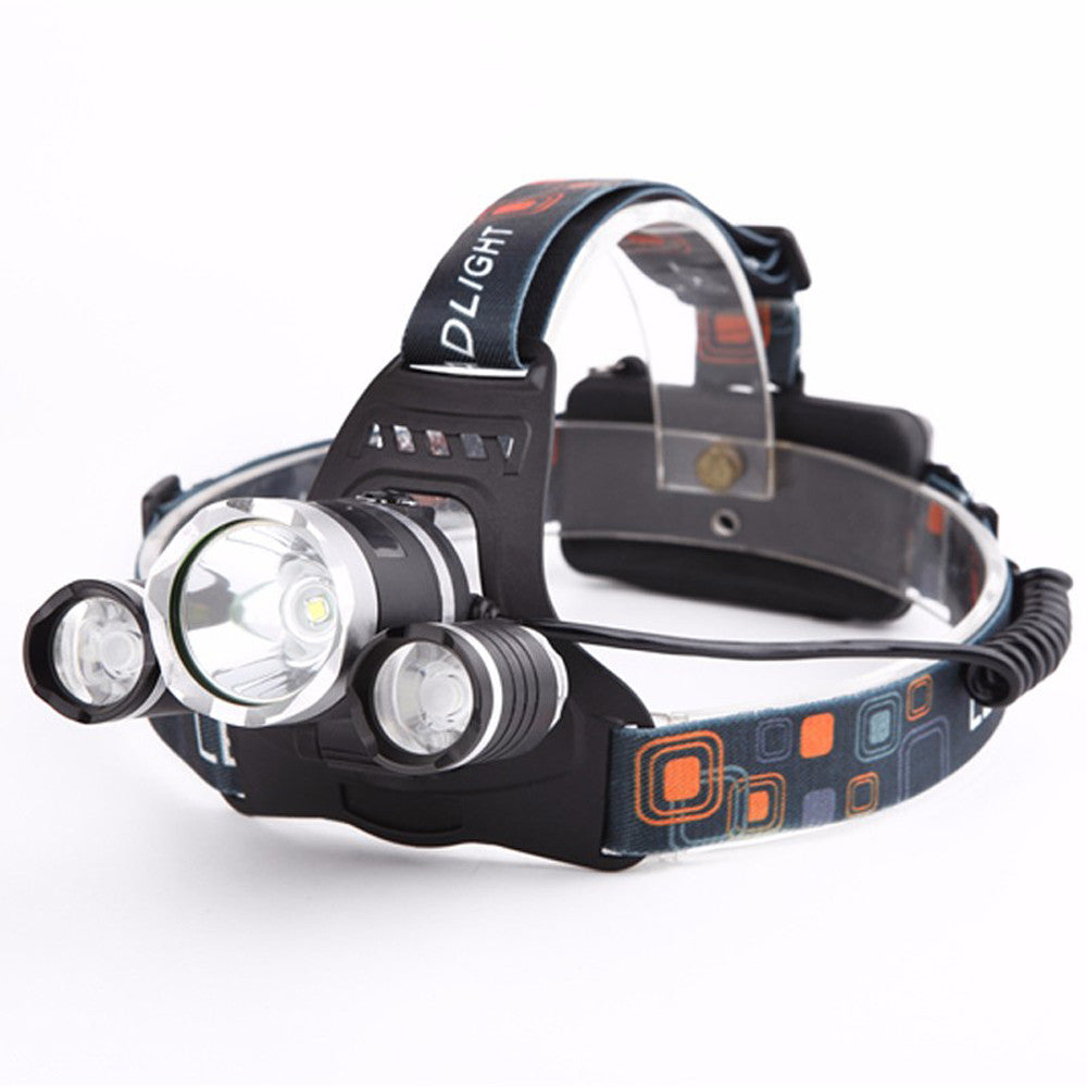 XML 3*T6 5000LM 4 Modes Single LED Headlamp Black - I'LL TAKE THIS