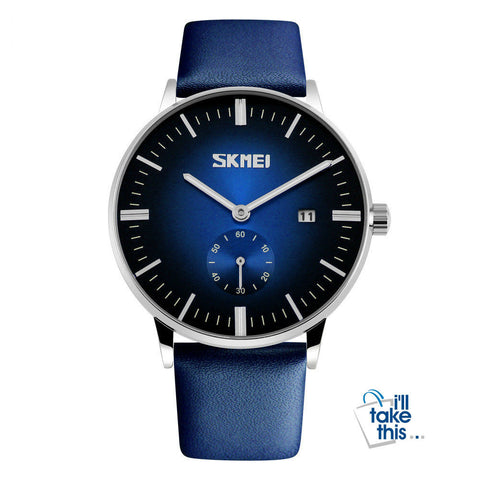 Image of Male fashion Classic Luxury Watches quartz movement watch with Genuine leather band. - I'LL TAKE THIS