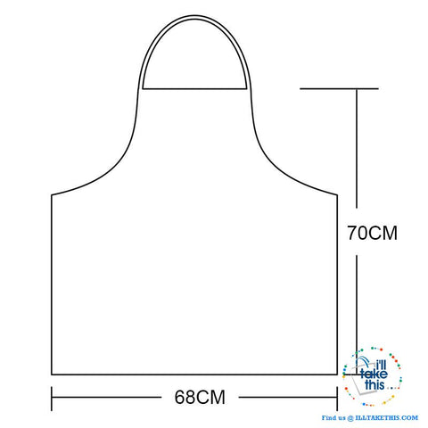 Image of Eco-friendly Cotton Linen Aprons with 2 deep pockets, 7 Designs - I'LL TAKE THIS
