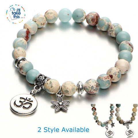 Image of Vintage Yoga Strand Bracelets' - Natural Stone Handmade Unisex Wristband Beads - I'LL TAKE THIS