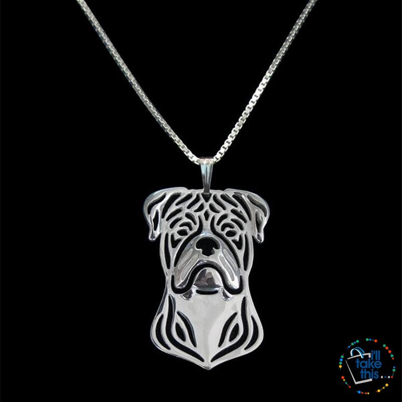 American BulldogĀ a unique designed Pendant in Silver, Gold or Rose Gold + BONUS Chain - I'LL TAKE THIS