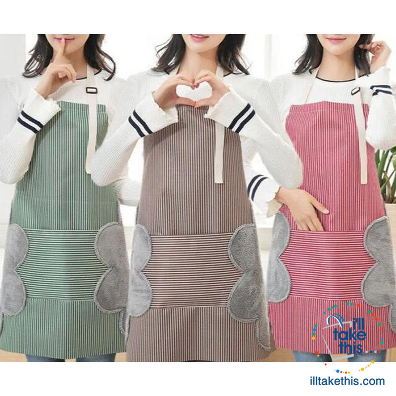 Waterproof adjustable Aprons heavy-duty cotton, convenient Super absorbent side hand wipe cloths - I'LL TAKE THIS