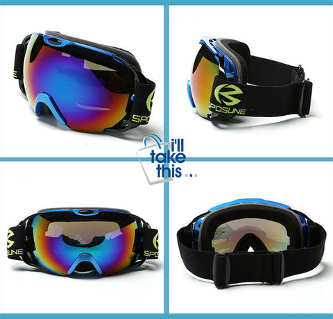 Image of Anti Fog Snowboard Ski Goggles Double Lens Snow Glasses Men or Women - Adult Ski Goggles - I'LL TAKE THIS