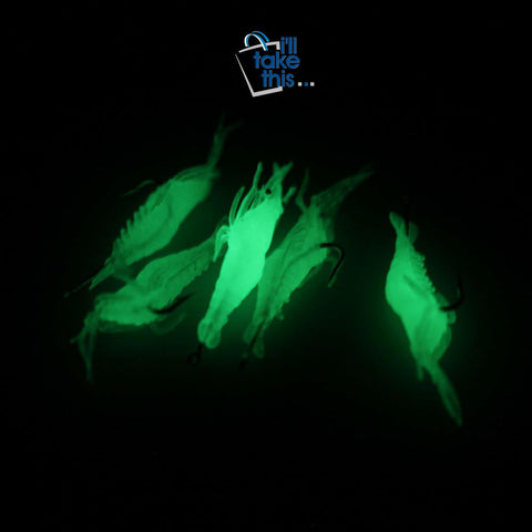 Image of Fishing Lure 5 Pack - Fishing Lure Soft Luminous Shrimp/Prawn Fishing Tackle Soft Bait With One Single Hook - I'LL TAKE THIS