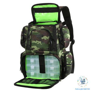 Fishermans backpack, get serious with your Fishing Tackle Organization ๐