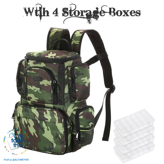 Fishermans backpack, get serious with your Fishing Tackle Organization 🐟 - I'LL TAKE THIS