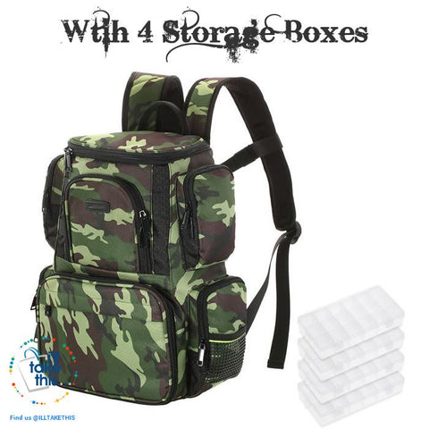 Image of Fishermans backpack, get serious with your Fishing Tackle Organization 🐟 - I'LL TAKE THIS
