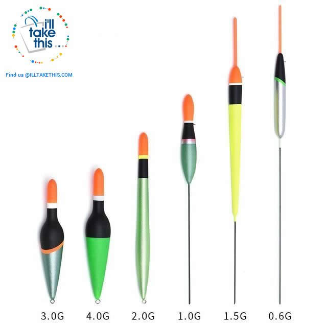 6 Pack of Carbon Base Fishing Floats, a Fisherman's Best Arsenal - I'LL TAKE THIS