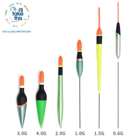 Image of 6 Pack of Carbon Base Fishing Floats, a Fisherman's Best Arsenal - I'LL TAKE THIS