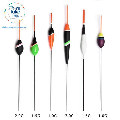 Image of 6 Pack of Carbon Base Fishing Floats, a Fisherman's Best Arsenal - I'LL TAKE THIS