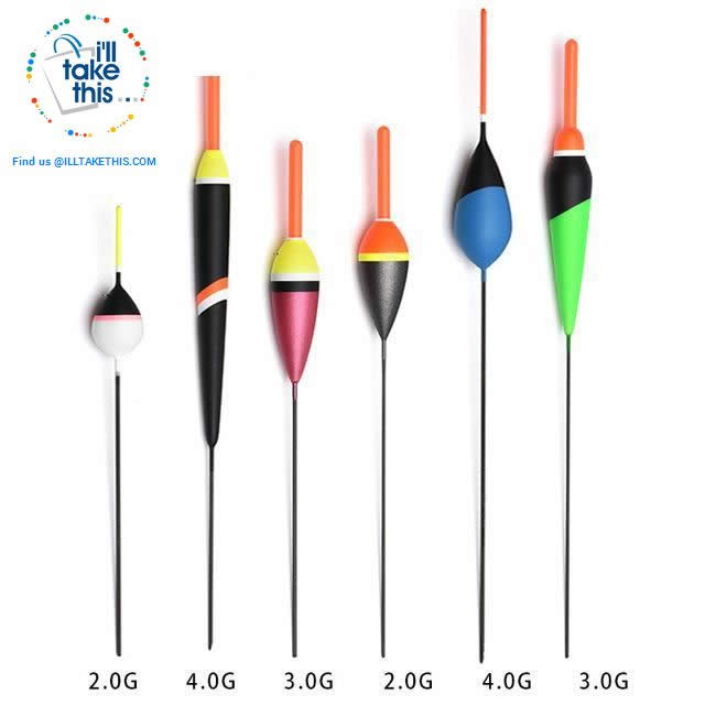 6 Pack of Carbon Base Fishing Floats, a Fisherman's Best Arsenal - I'LL TAKE THIS