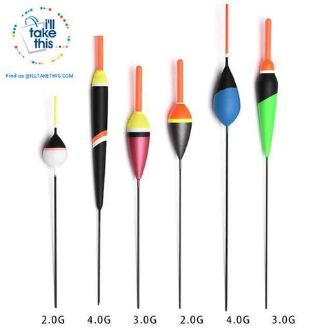 Image of 6 Pack of Carbon Base Fishing Floats, a Fisherman's Best Arsenal - I'LL TAKE THIS