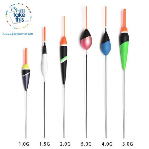 Image of 6 Pack of Carbon Base Fishing Floats, a Fisherman's Best Arsenal - I'LL TAKE THIS