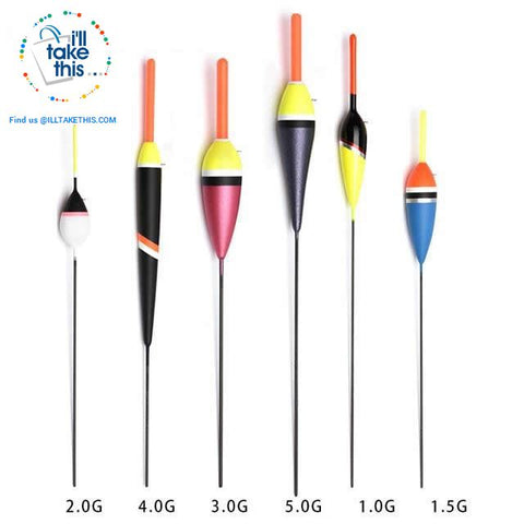 Image of 6 Pack of Carbon Base Fishing Floats, a Fisherman's Best Arsenal - I'LL TAKE THIS