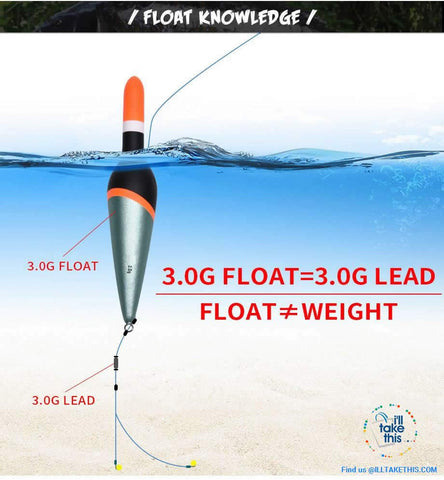 Image of 6 Pack of Carbon Base Fishing Floats, a Fisherman's Best Arsenal - I'LL TAKE THIS