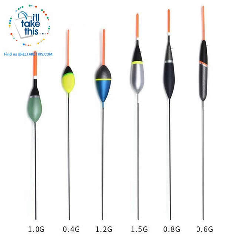 Image of 6 Pack of Carbon Base Fishing Floats, a Fisherman's Best Arsenal - I'LL TAKE THIS