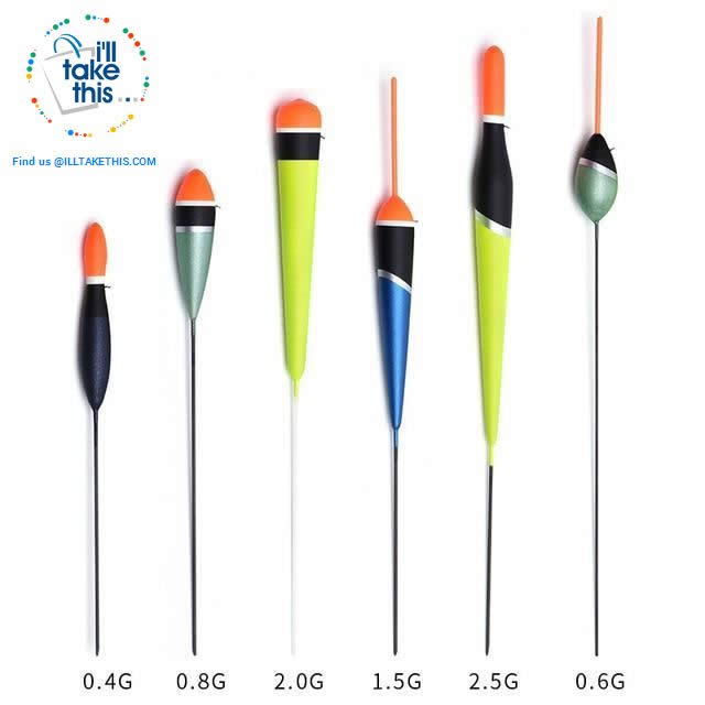 6 Pack of Carbon Base Fishing Floats, a Fisherman's Best Arsenal - I'LL TAKE THIS
