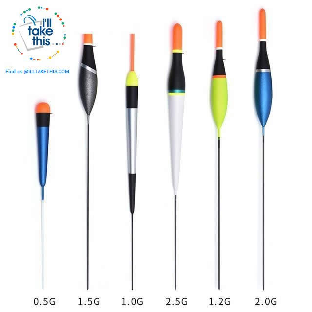 6 Pack of Carbon Base Fishing Floats, a Fisherman's Best Arsenal - I'LL TAKE THIS