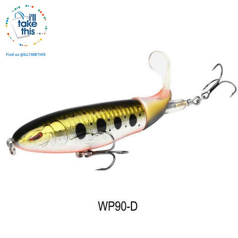 Image of Bigass Bass Whopper Popper 9cm/11cm/13cm Topwater Fishing Lure - Soft Rotating Tail - I'LL TAKE THIS
