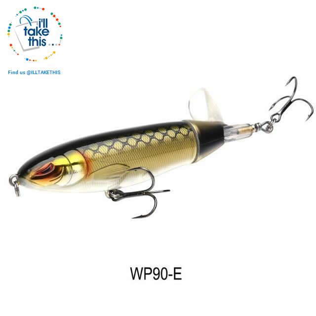 Bigass Bass Whopper Popper 9cm/11cm/13cm Topwater Fishing Lure - Soft Rotating Tail - I'LL TAKE THIS