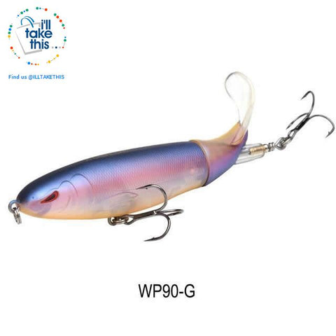 Image of Bigass Bass Whopper Popper 9cm/11cm/13cm Topwater Fishing Lure - Soft Rotating Tail - I'LL TAKE THIS