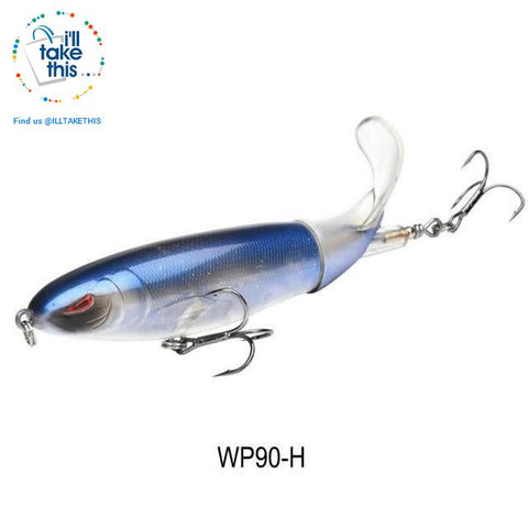 Image of Bigass Bass Whopper Popper 9cm/11cm/13cm Topwater Fishing Lure - Soft Rotating Tail - I'LL TAKE THIS