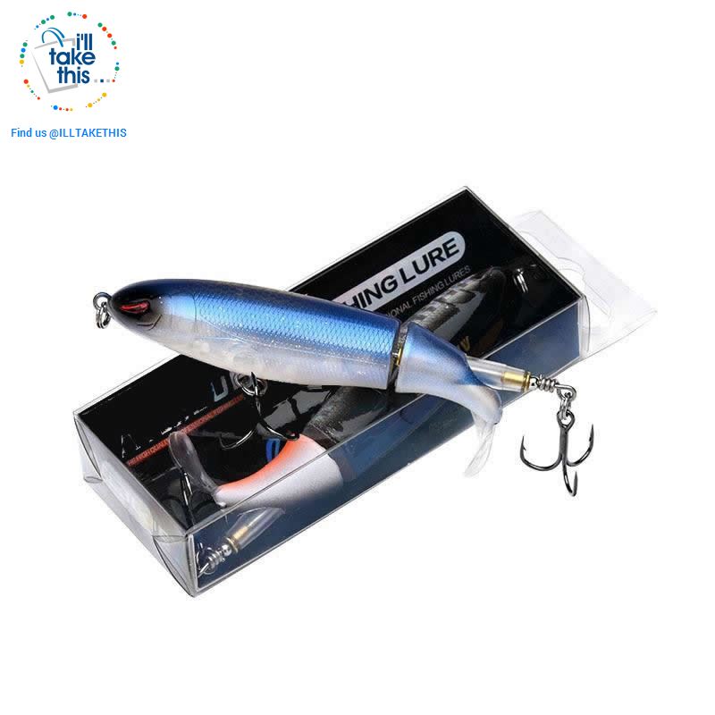 Bigass Bass Whopper Popper 9cm/11cm/13cm Topwater Fishing Lure - Soft Rotating Tail - I'LL TAKE THIS