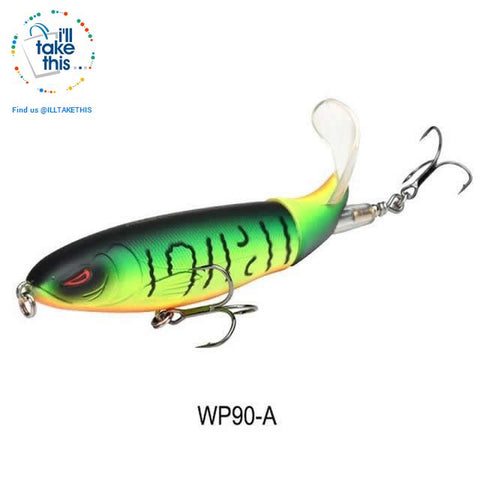 Image of Bigass Bass Whopper Popper 9cm/11cm/13cm Topwater Fishing Lure - Soft Rotating Tail - I'LL TAKE THIS