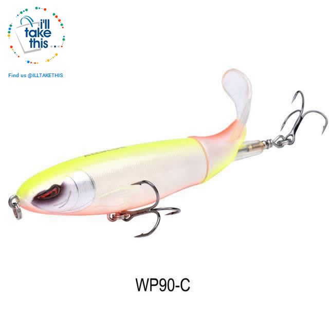 Bigass Bass Whopper Popper 9cm/11cm/13cm Topwater Fishing Lure - Soft Rotating Tail - I'LL TAKE THIS
