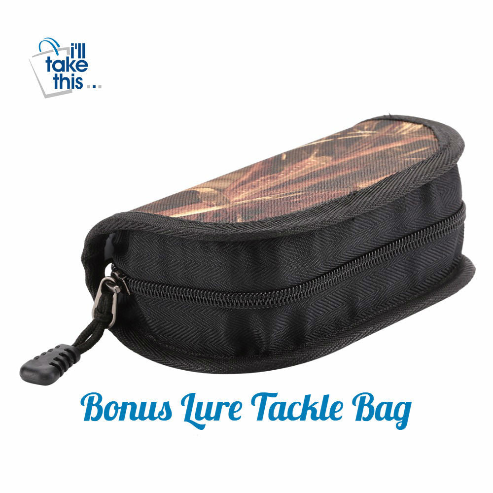 Fishing Bags - Nylon Multifunctional with Waist Shoulder Strap + BONUS Lure/Tackle Bag - I'LL TAKE THIS