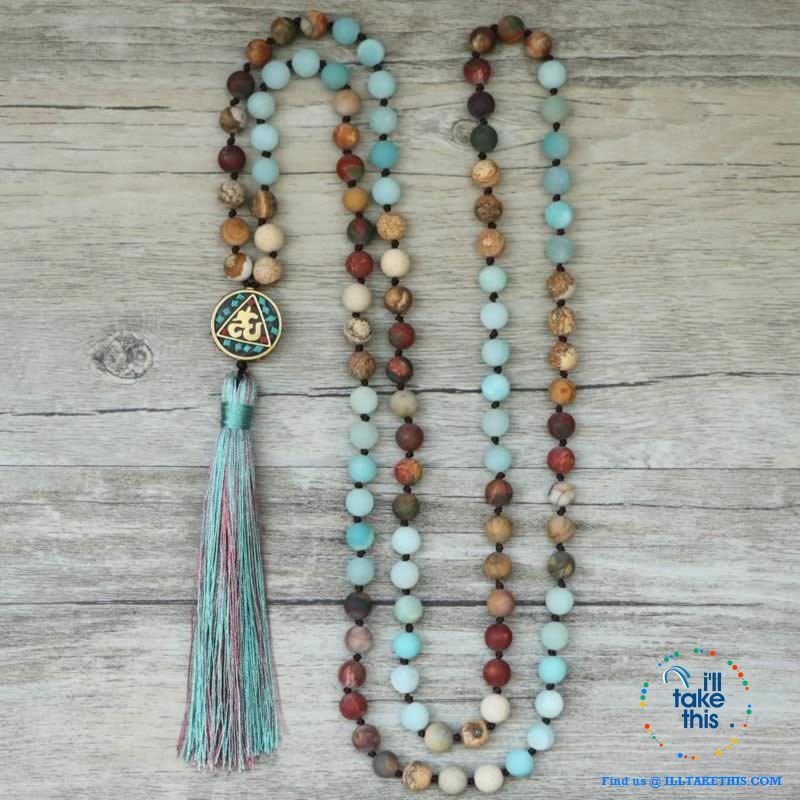 ๐ง ๐ Beautiful Handmade Natural Stone Mala Necklace - I'LL TAKE THIS