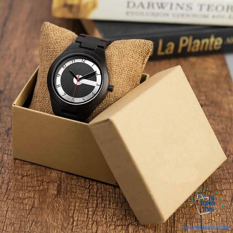 Matt Black or Tanned Textured Designer Wooden Minimalist Watches - a Must have for any collection! - I'LL TAKE THIS