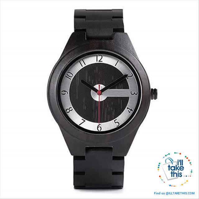 Matt Black or Tanned Textured Designer Wooden Minimalist Watches - a Must have for any collection! - I'LL TAKE THIS
