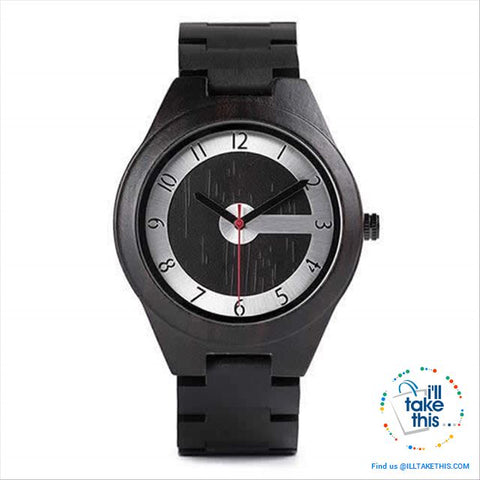 Image of Matt Black or Tanned Textured Designer Wooden Minimalist Watches - a Must have for any collection! - I'LL TAKE THIS