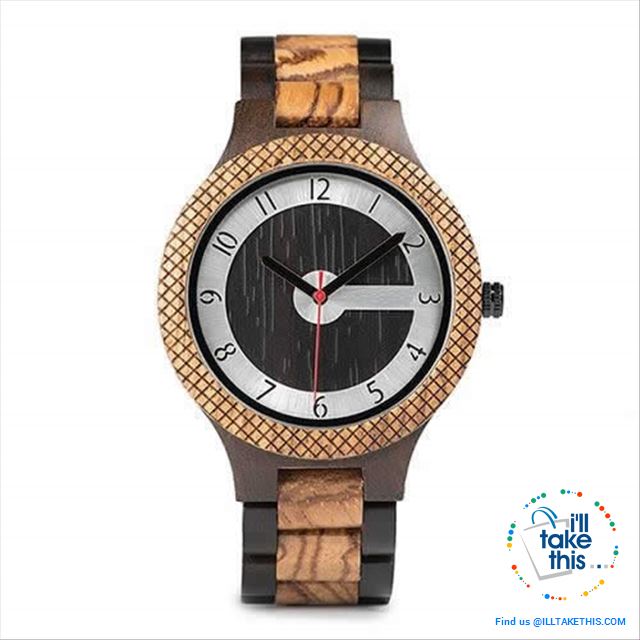 Matt Black or Tanned Textured Designer Wooden Minimalist Watches - a Must have for any collection! - I'LL TAKE THIS
