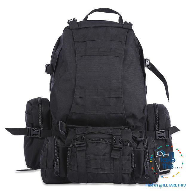 Tactical Camouflage Backpack HUGE 50L Outdoor Sport, Climbing, Hiking, Camping, Travel Sports Bag - I'LL TAKE THIS