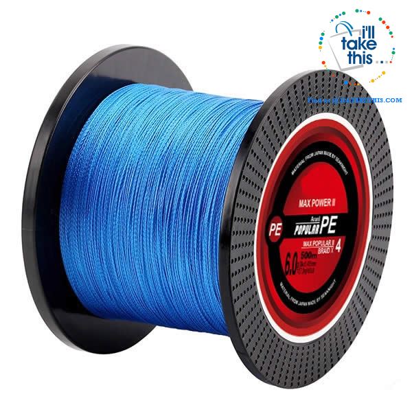 Braided Fishing Line 4 Strands 8 10 20 30 40 60LB Strong Multifilament Fishing Line 500M/546YDS - I'LL TAKE THIS
