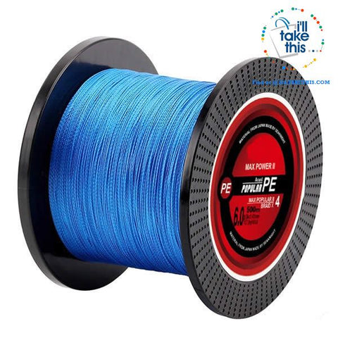 Image of Braided Fishing Line 4 Strands 8 10 20 30 40 60LB Strong Multifilament Fishing Line 500M/546YDS - I'LL TAKE THIS