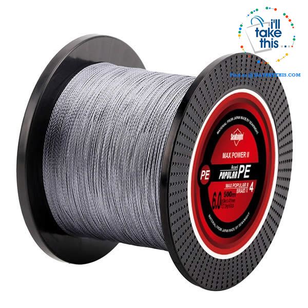Braided Fishing Line 4 Strands 8 10 20 30 40 60LB Strong Multifilament Fishing Line 500M/546YDS - I'LL TAKE THIS