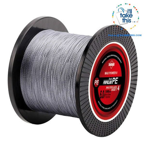 Image of Braided Fishing Line 4 Strands 8 10 20 30 40 60LB Strong Multifilament Fishing Line 500M/546YDS - I'LL TAKE THIS